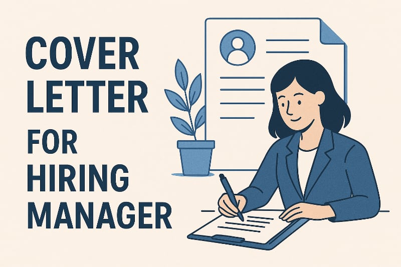 Cover letter for hiring manager