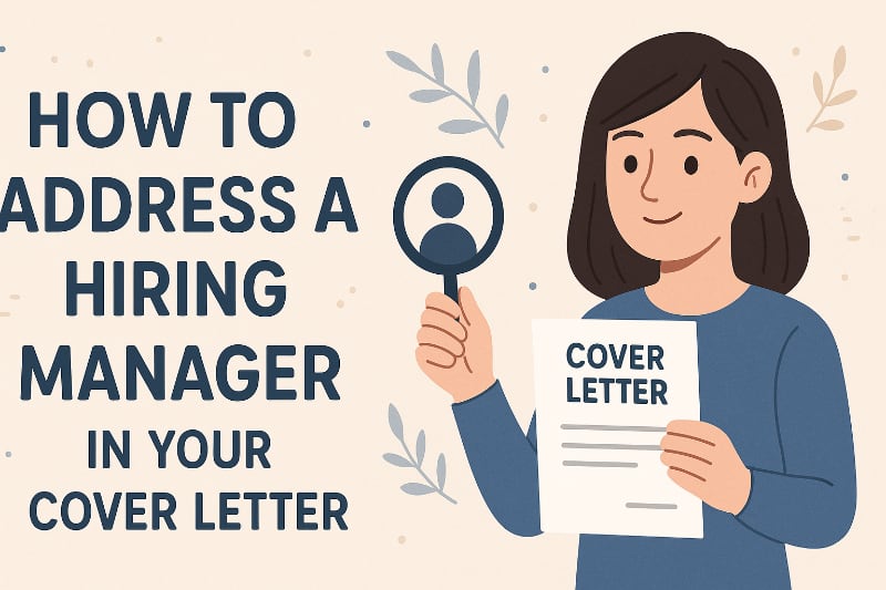 How to address a hiring manager in your cover letter