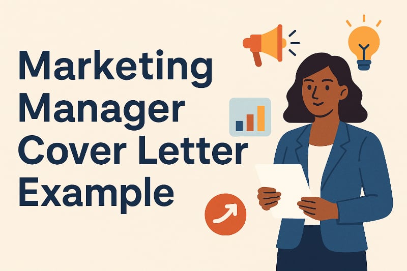 Marketing Manager Cover Letter Example